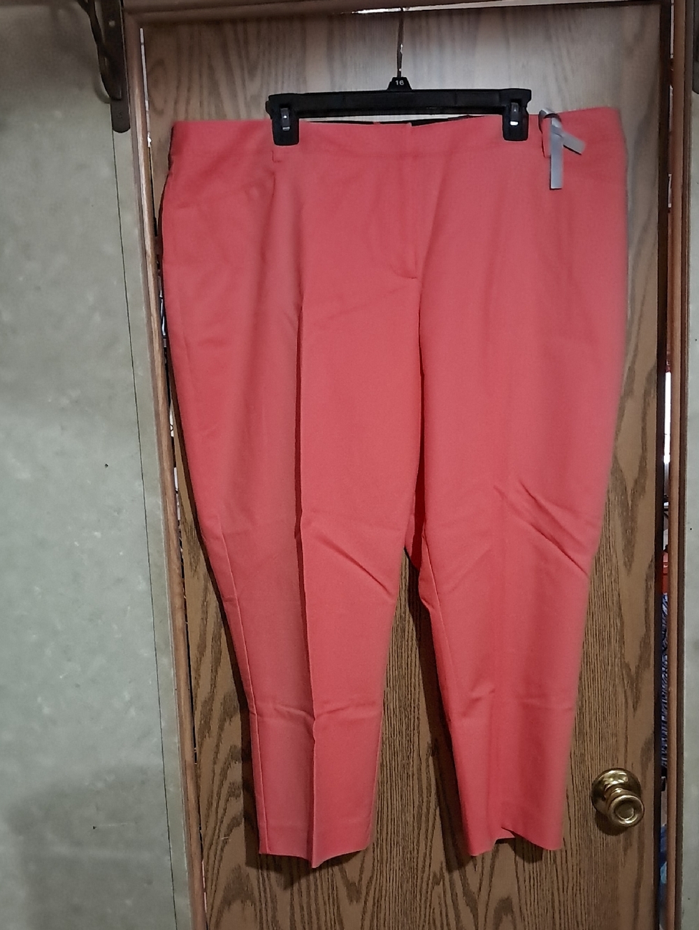 Apt. 9 Coral Cropped Pull-On Ankle Pants Sz 18W